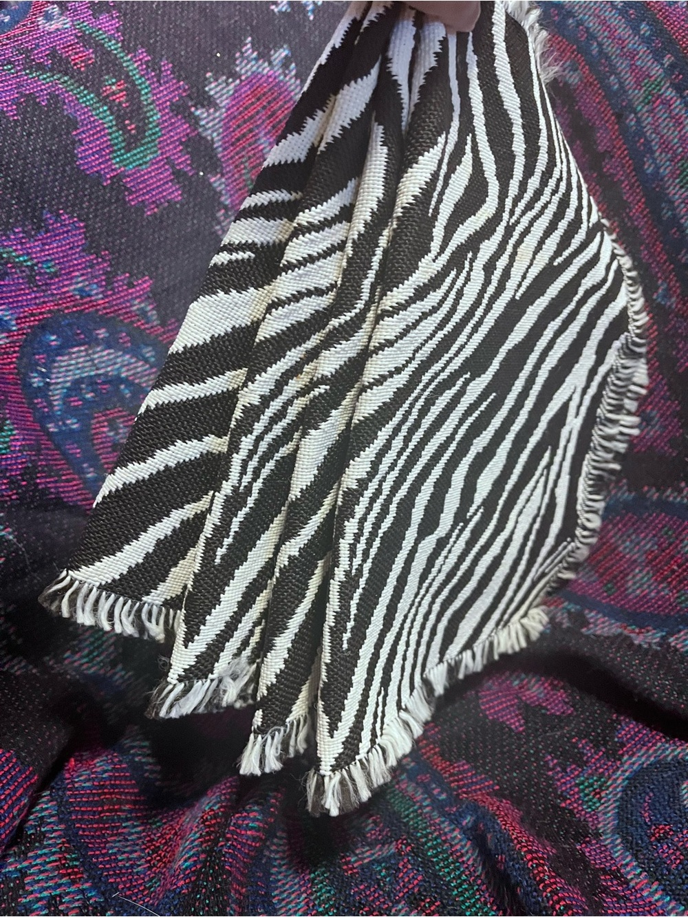 Zebra Print table mats (4)
